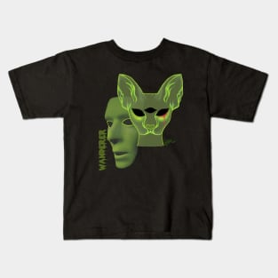 Green Spooky Sphynx Cat Kids T-Shirt